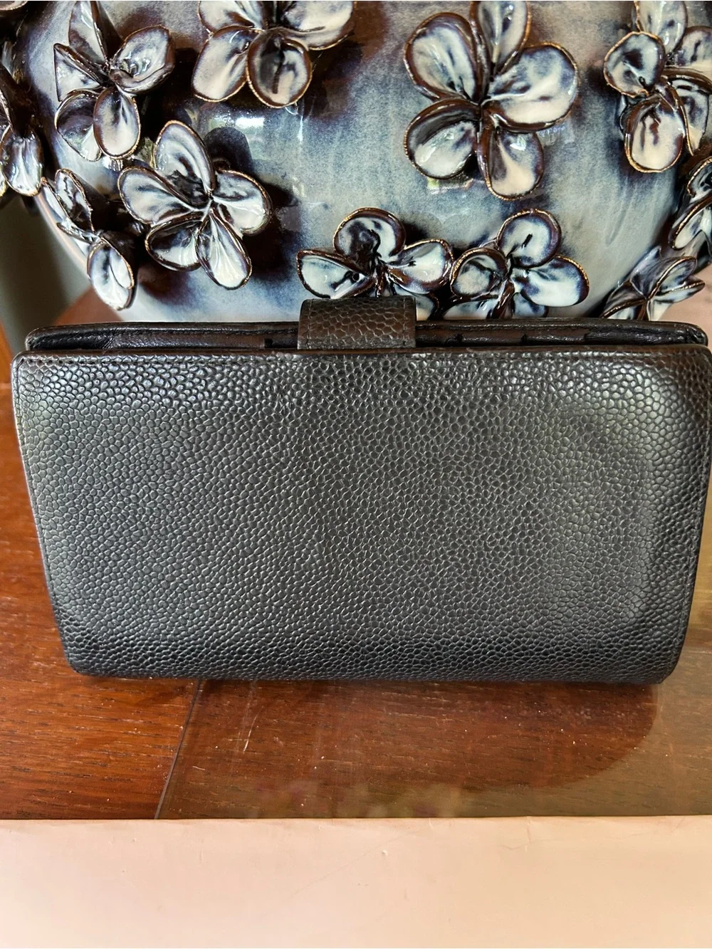 Vintage Chanel Black Caviar Wallet